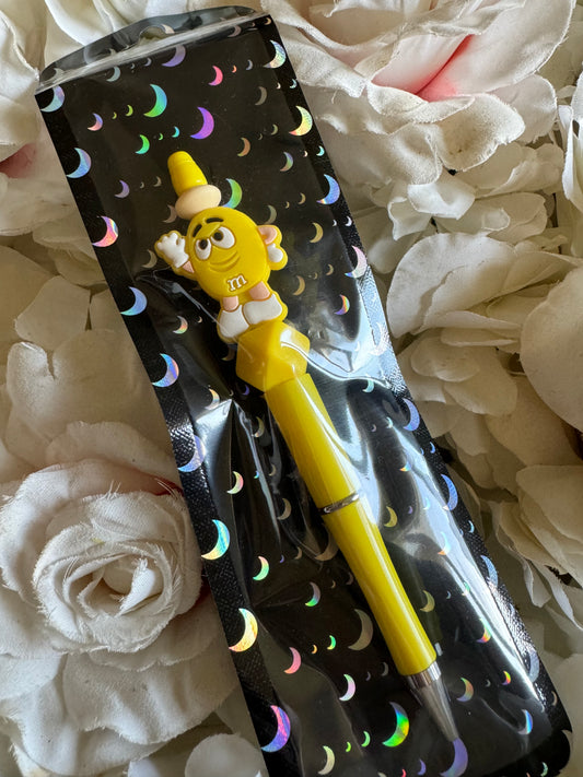 Beaded pen Yellow sweet