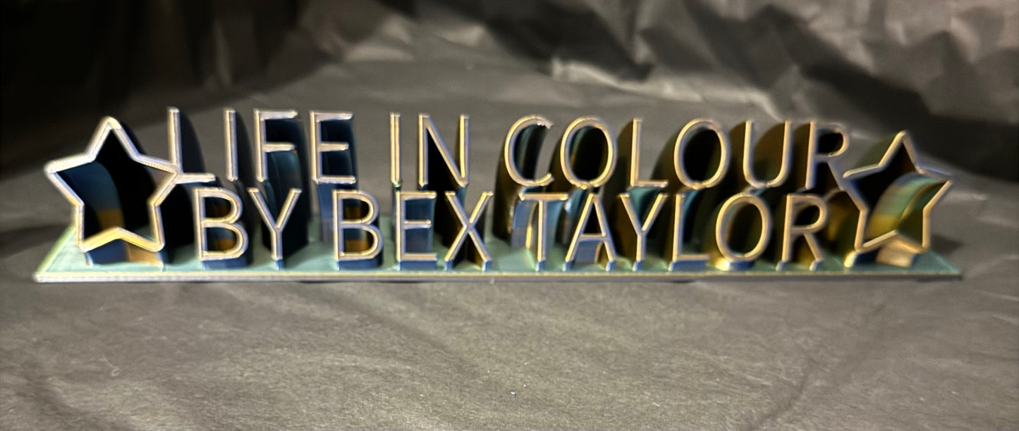 Desk Name Plaque LARGE